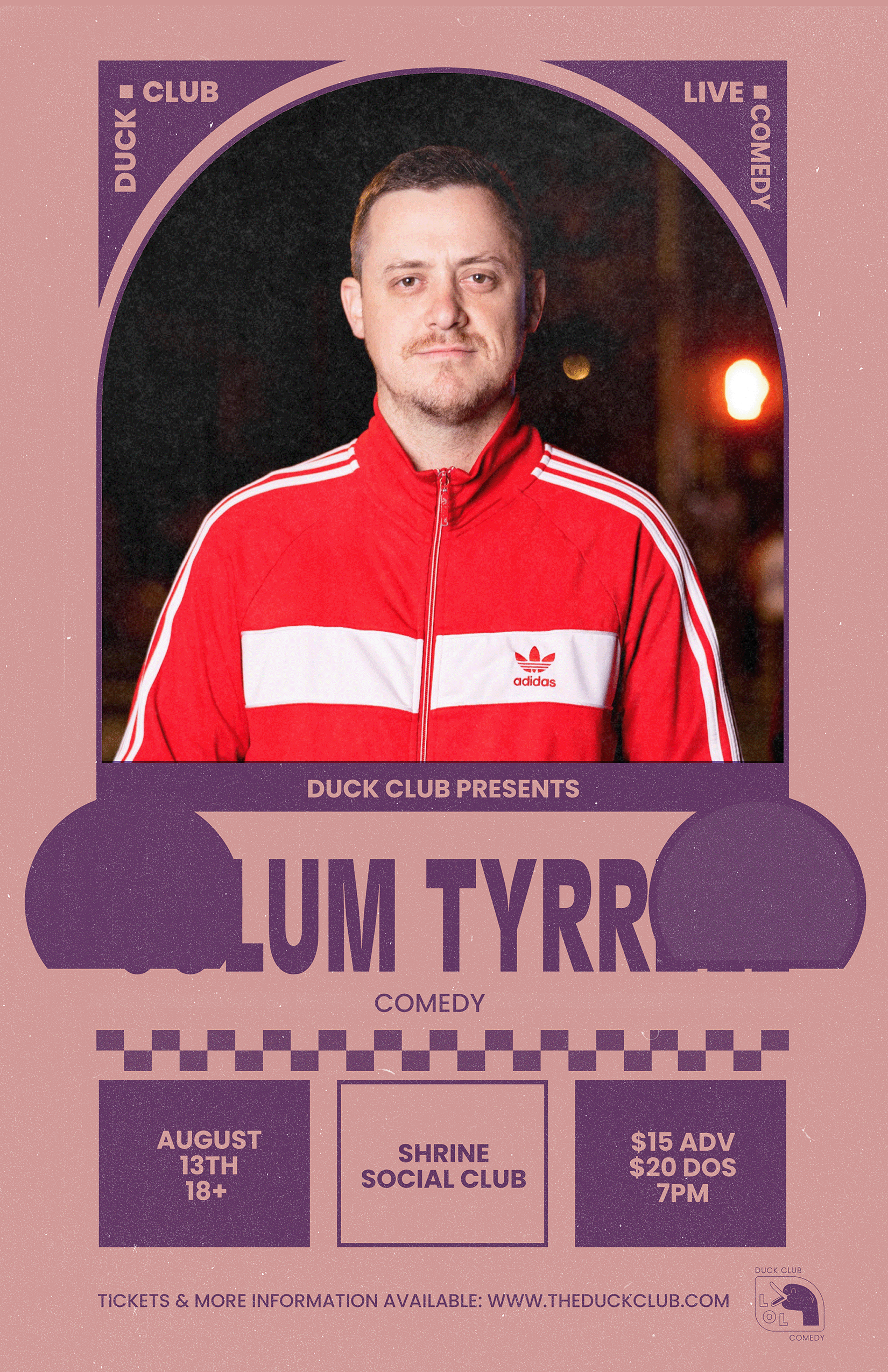Colum Tyrrell 2026 live concert poster